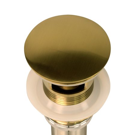 Nantucket Sinks Brushed Gold Finish Umbrella Drain With Overflow NS-UDBG-OF